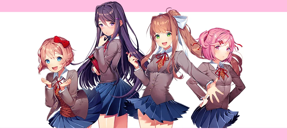 Doki Doki Literature Club title art